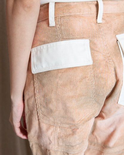 GOOD 'OL WHATS-HER-FACE by W'MENSWEAR FREEDOM FATIGUE TROUSER - CREAM CORDUROY