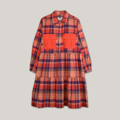 W'MENSWEAR PARA DRESS - RED CHECK