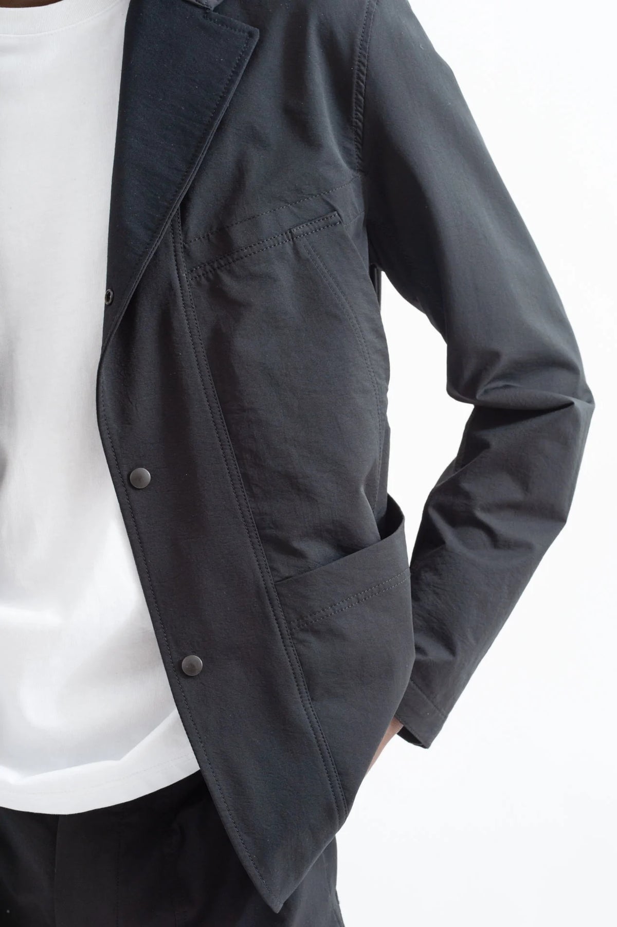 WORKS AND DAYS - 2 WAY WORKING JACKET - BLACK