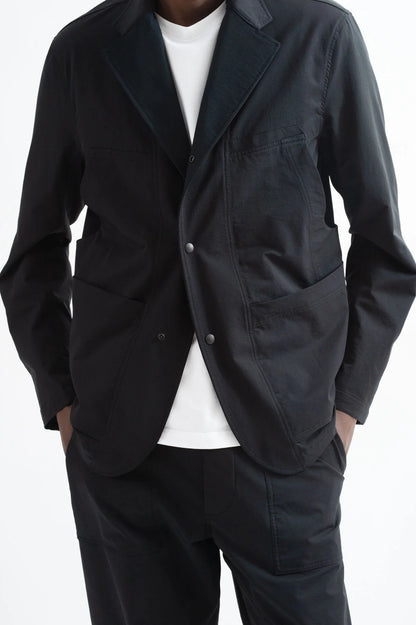 WORKS AND DAYS - 2 WAY WORKING JACKET - BLACK