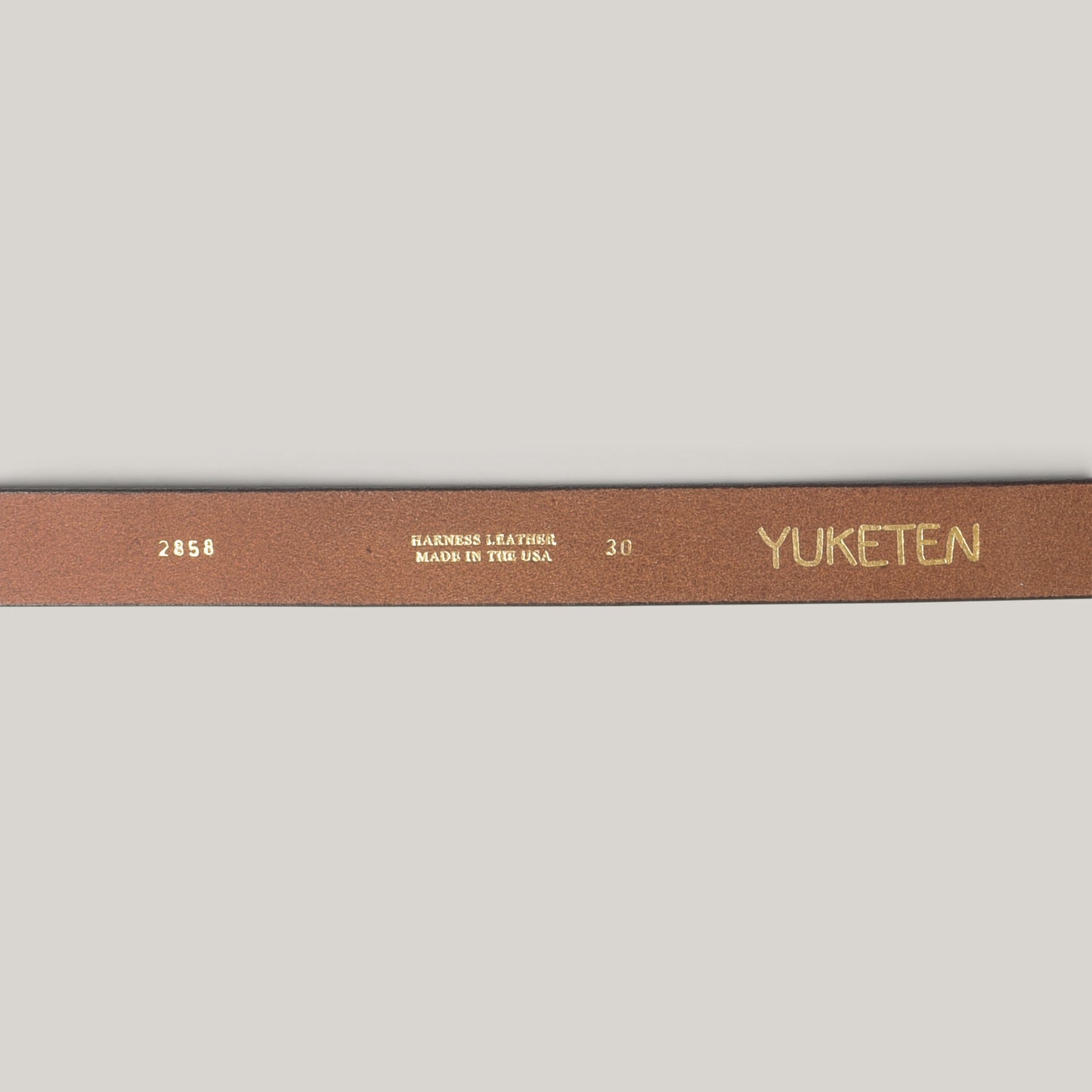 YUKETEN 1-1/4" RING BELT - BUCK BROWN