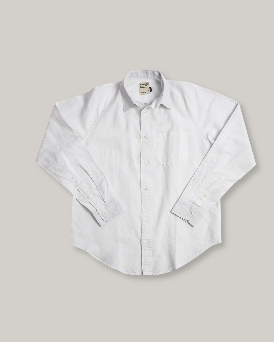 HEIMAT COTTON/ HEMP ARTIST SHIRT GD - WHITE
