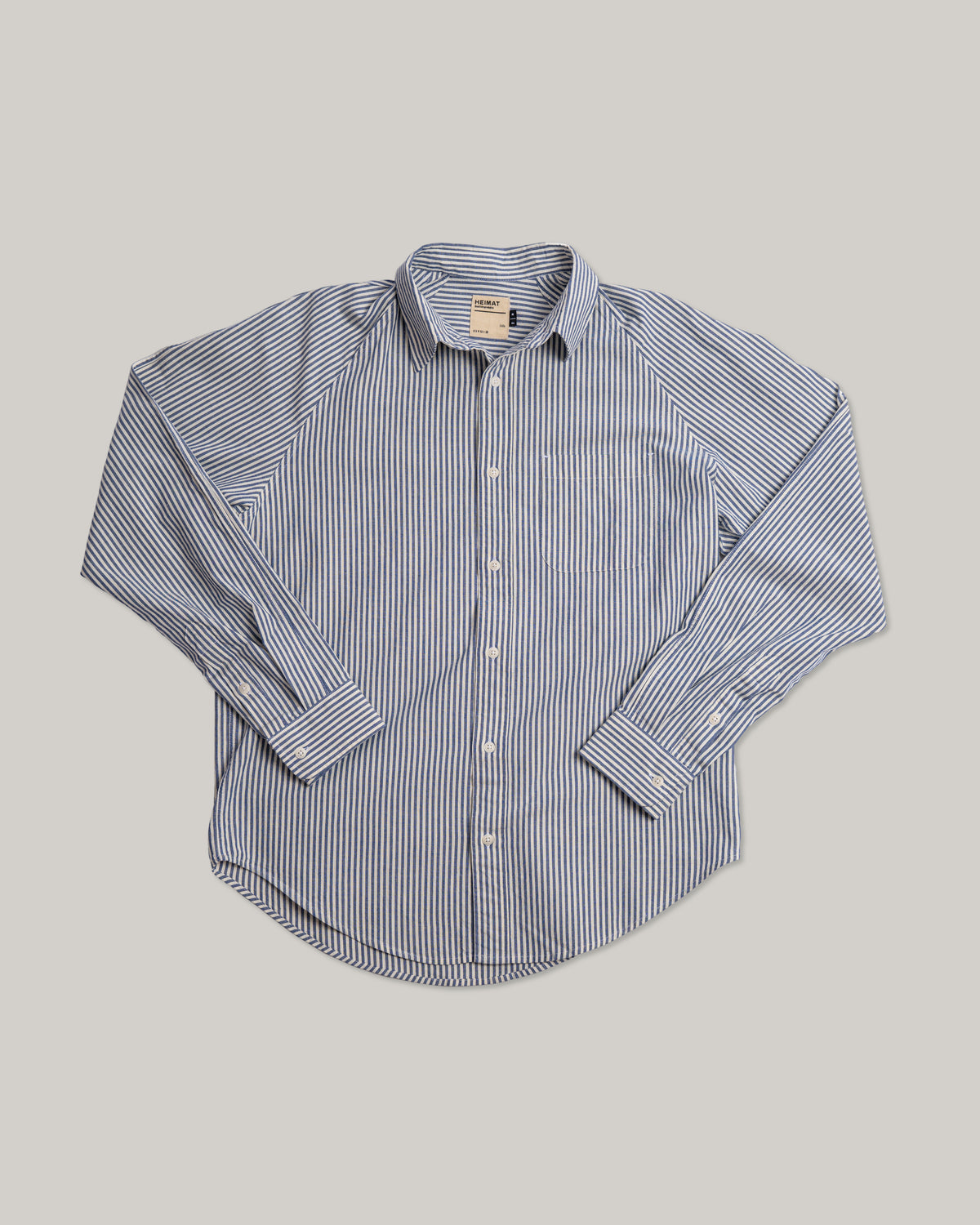 HEIMAT ARTIST SHIRT - COTTON CHAMBRAY - TRAIL BLUE/ SEASHELL