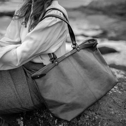 BLEU DE CHAUFFE ADELE TOTE BAG - BLACK