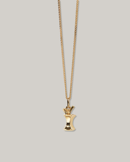 MEADOWLARK APPLE CORE CHARM NECKLACE - GOLD PLATED