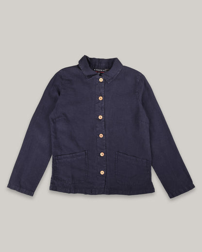 ARMOR LUX WOMEN'S LINEN FISHERMAN JACKET  - SEAL