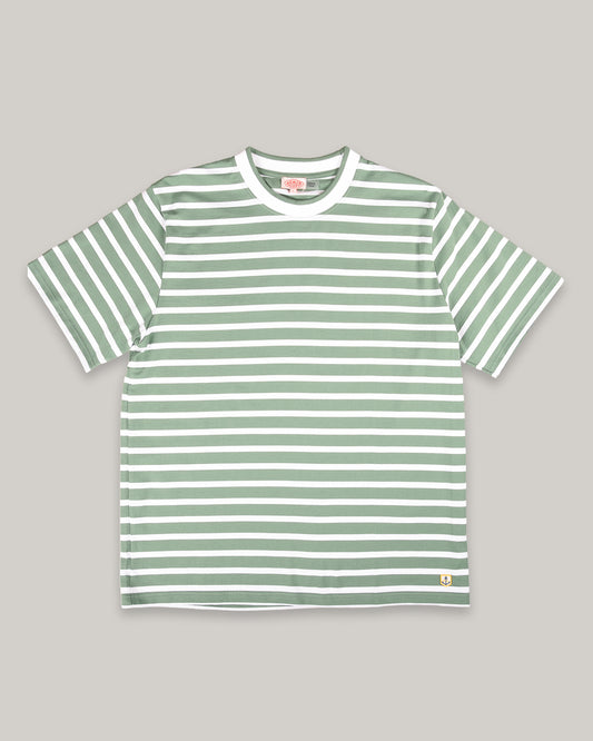 ARMOR LUX HERITAGE STRIPED T-SHIRT - IVY/ WHITE