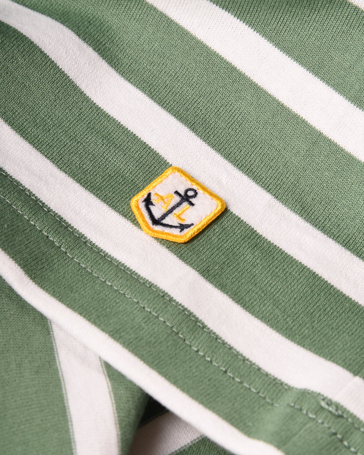 ARMOR LUX HERITAGE STRIPED T-SHIRT - IVY/ WHITE