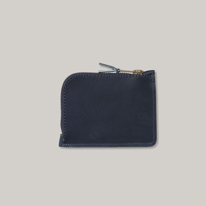 BLEU DE CHAUFFE 'AS' ZIPPED PURSE - MARINE