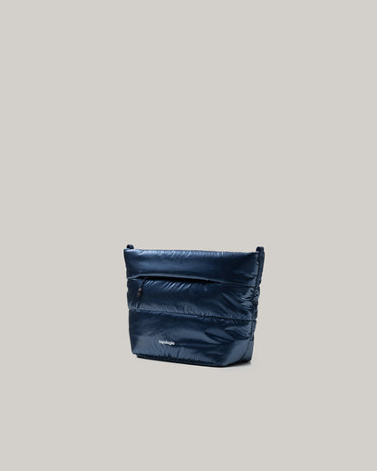 TOPOLOGIE BESACE MARINE BLUE METALLIC PUFFER