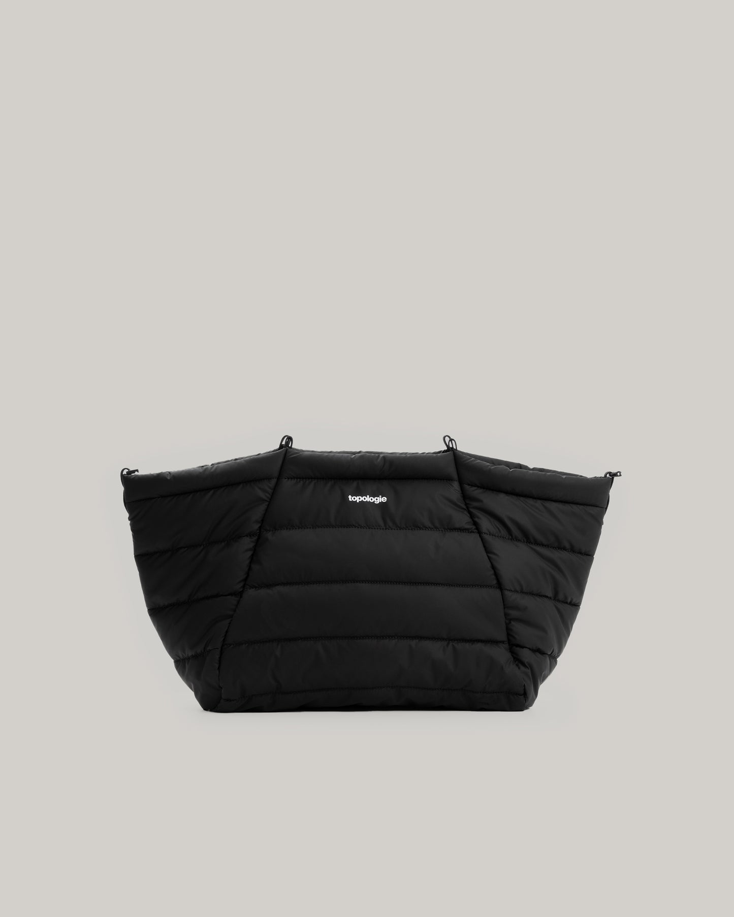 TOPOLOGIE MARCHE TOTE MEDIUM BLACK PUFFER