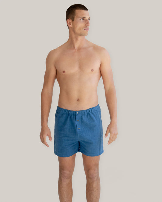 TA-CT BOXER SHORTS BLUM - INDIGO