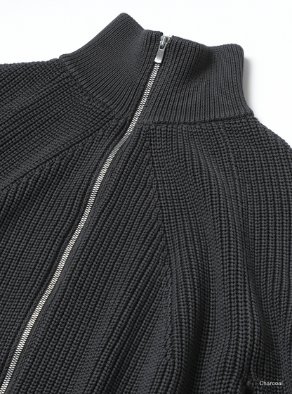 BATONER COTTON SIGNATURE DRIVERS KNIT - CHARCOAL