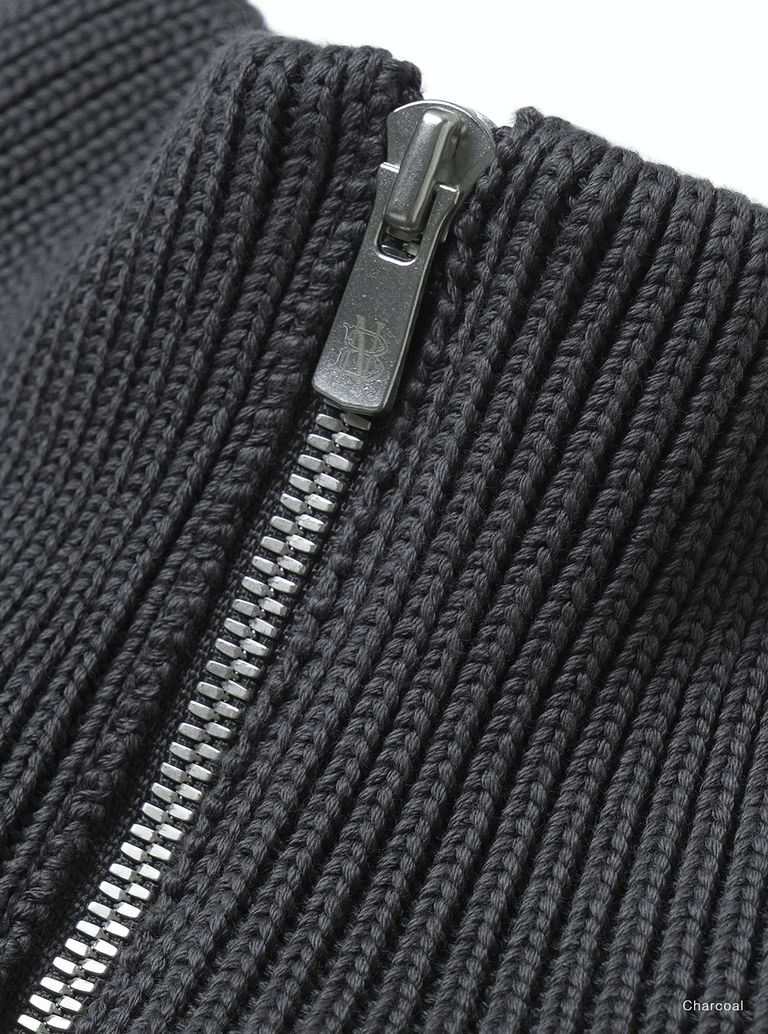 BATONER COTTON SIGNATURE DRIVERS KNIT - CHARCOAL