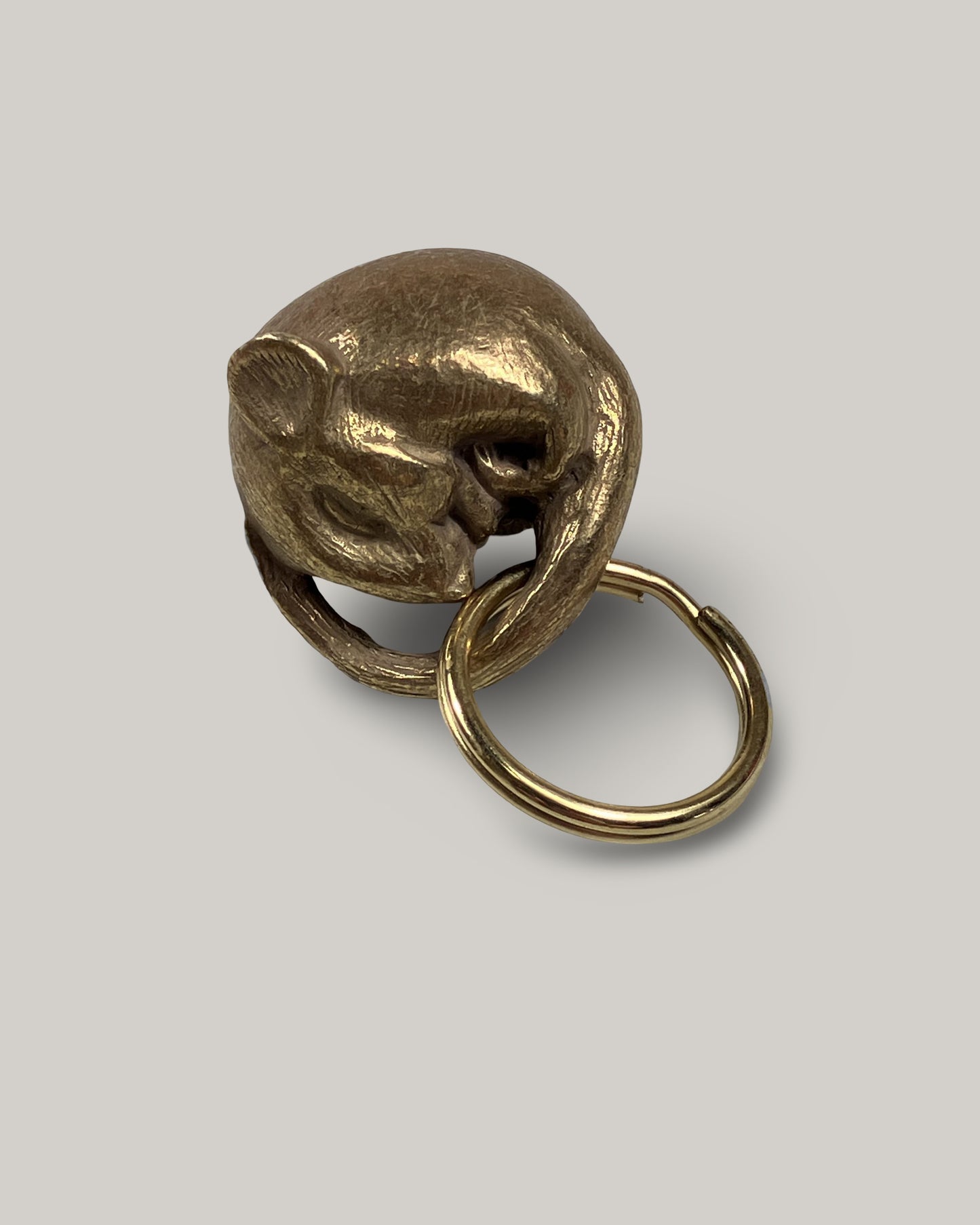 TENDER CO. BRASS DORMOUSE KEYRING