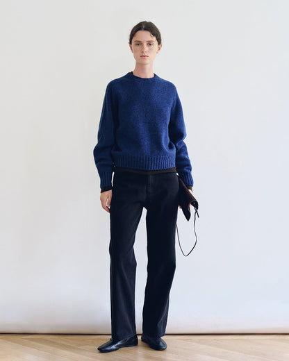NOTHING WRITTEN BUNNY WOOL PULLOVER - BLUE