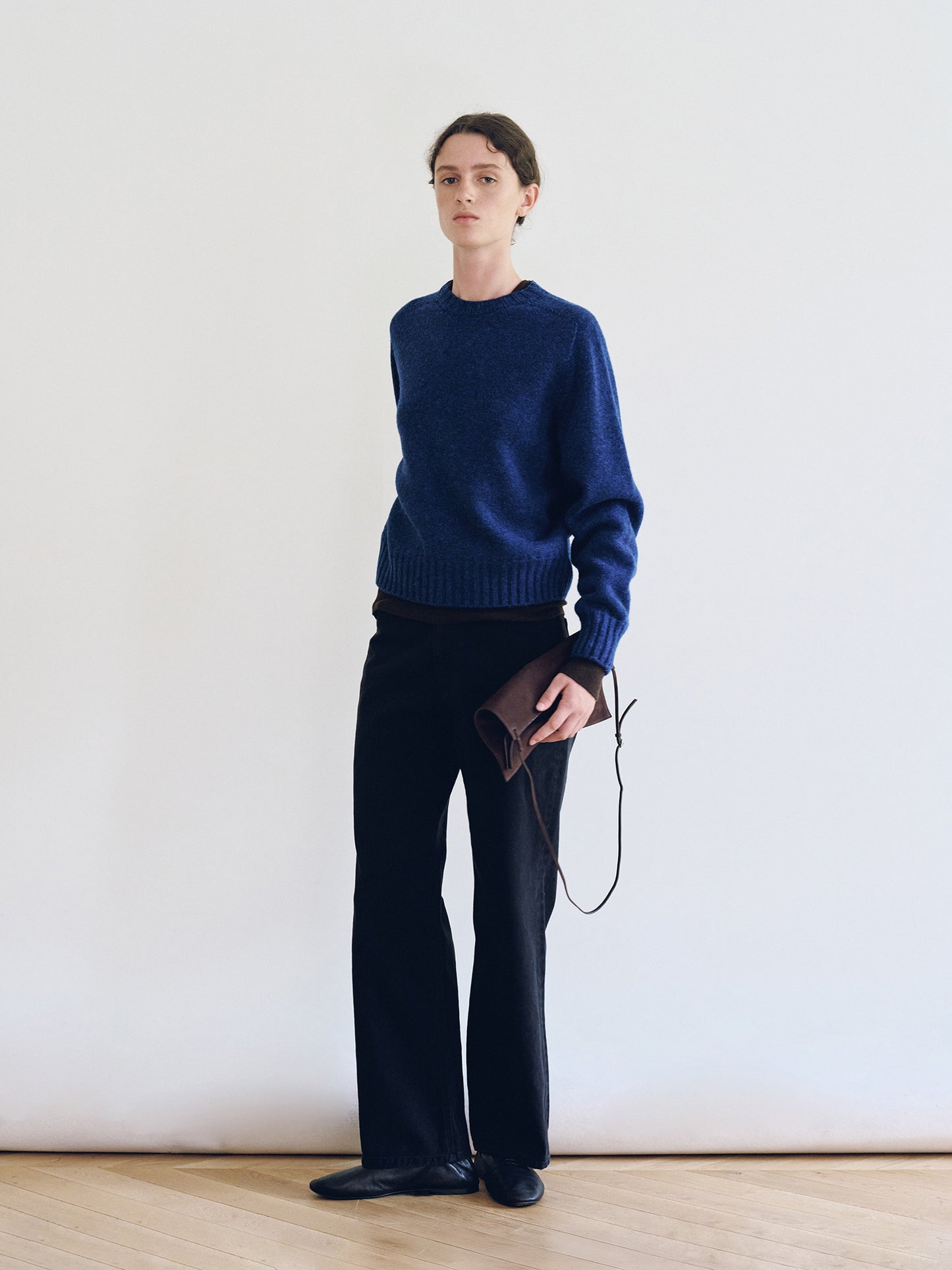 NOTHING WRITTEN BUNNY WOOL PULLOVER - BLUE