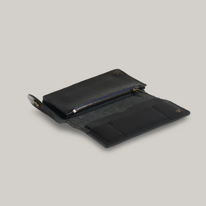 BLEU DE CHAUFFE CORTO WALLET -  AGED BLACK