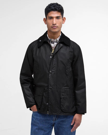 BARBOUR BEDALE WAX JACKET - BLACK