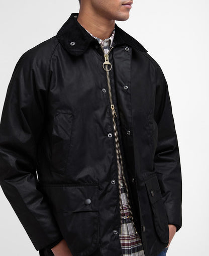 BARBOUR BEDALE WAX JACKET - BLACK