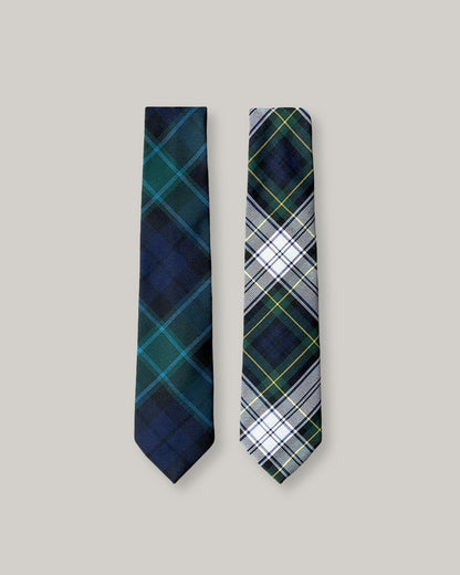 TS(S) TARTAN PLAID NECK TIE - GREEN