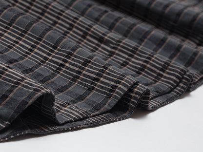 1ST PAT-RN WOMEN'S FORMA SKIRT - FUSED CHECKS - GREY/ BROWN