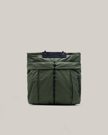 TOPOLOGIE HELMET BAG DEEP FOREST WASHED NYLON