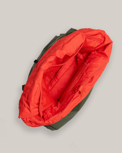 TOPOLOGIE HELMET BAG DEEP FOREST WASHED NYLON