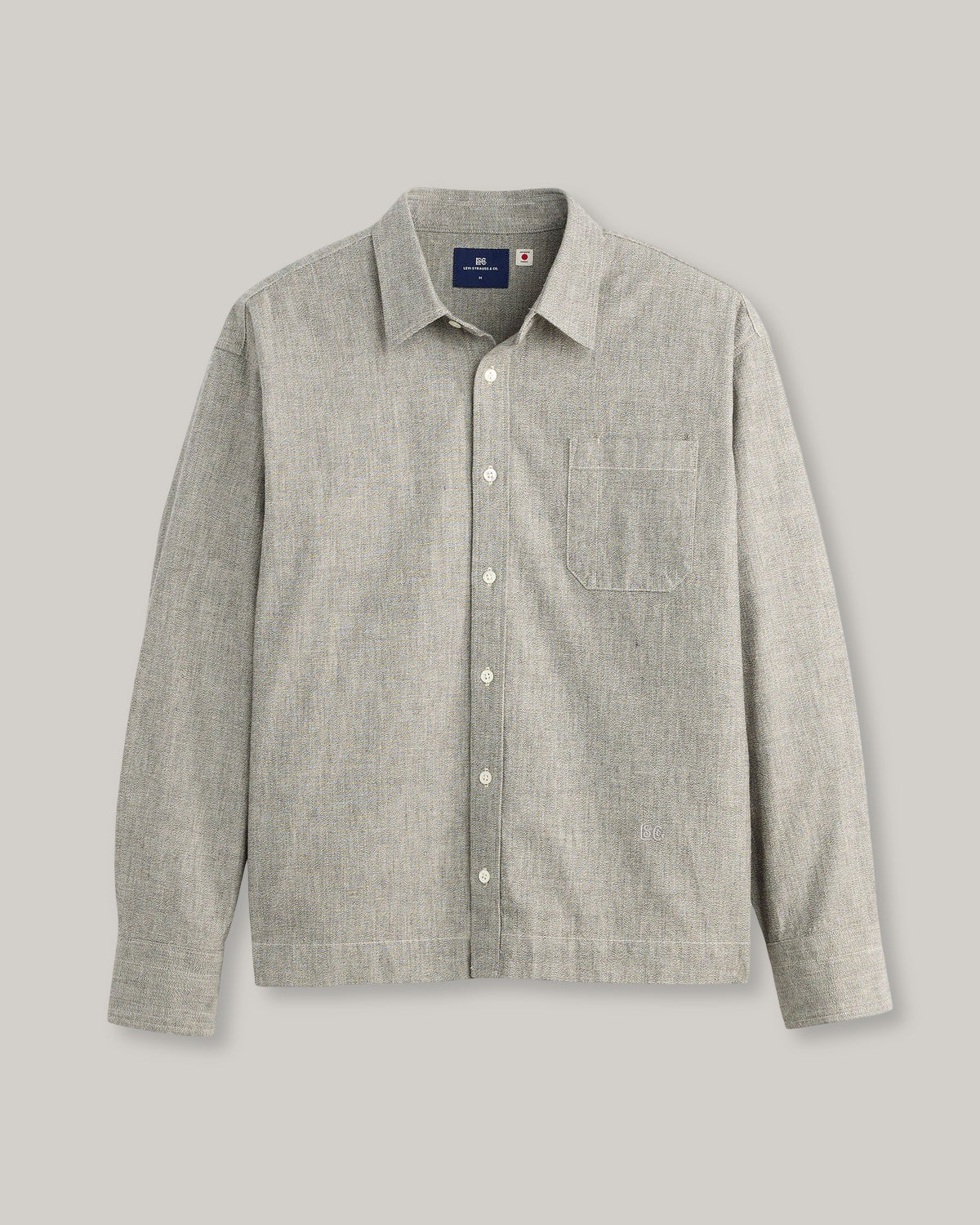 LEVI'S BLUE TAB BOXY SHIRT - JASER GREY
