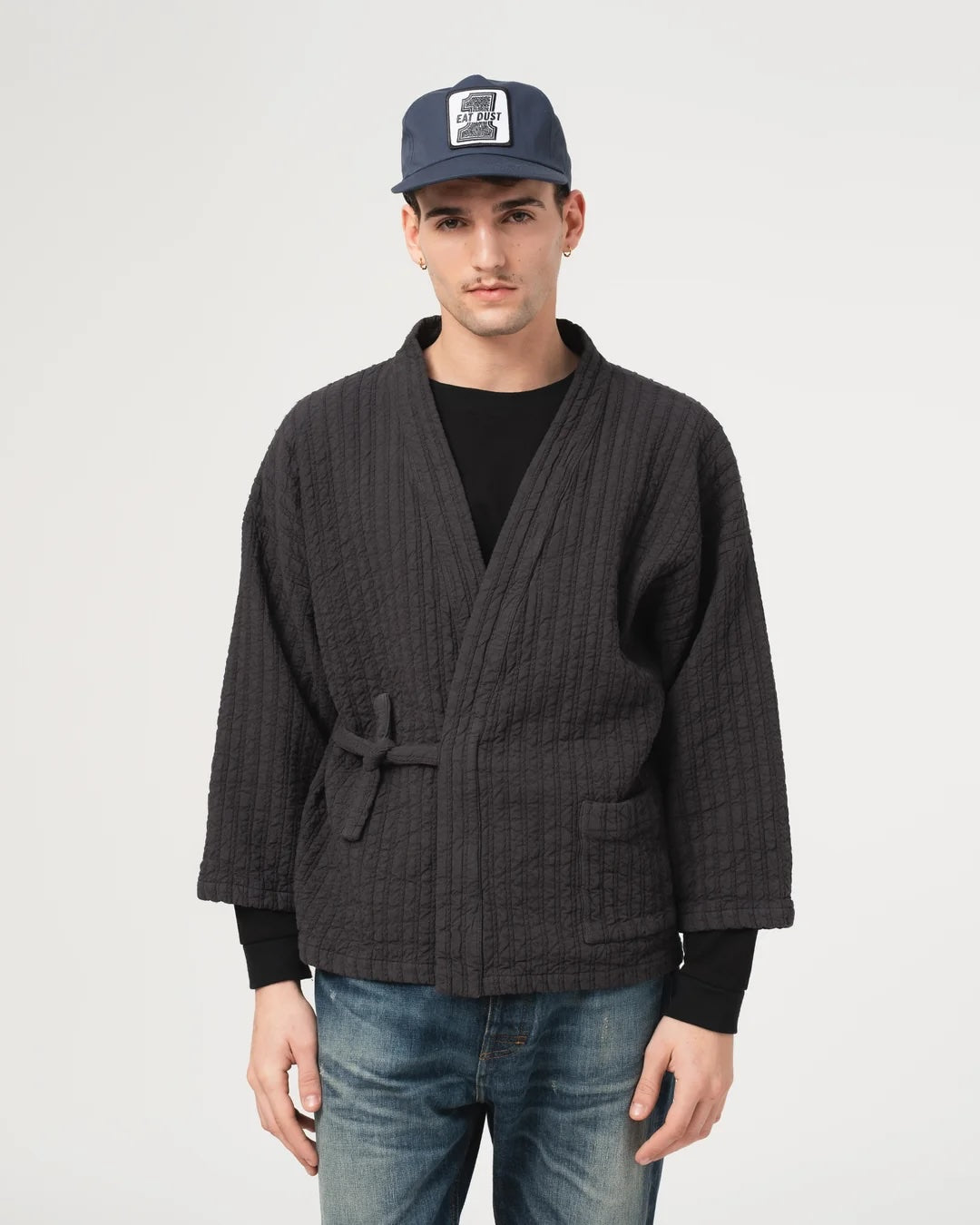 EAT DUST SHOGUN KIMONO - DUTTON JACQUARD - ASPHALT