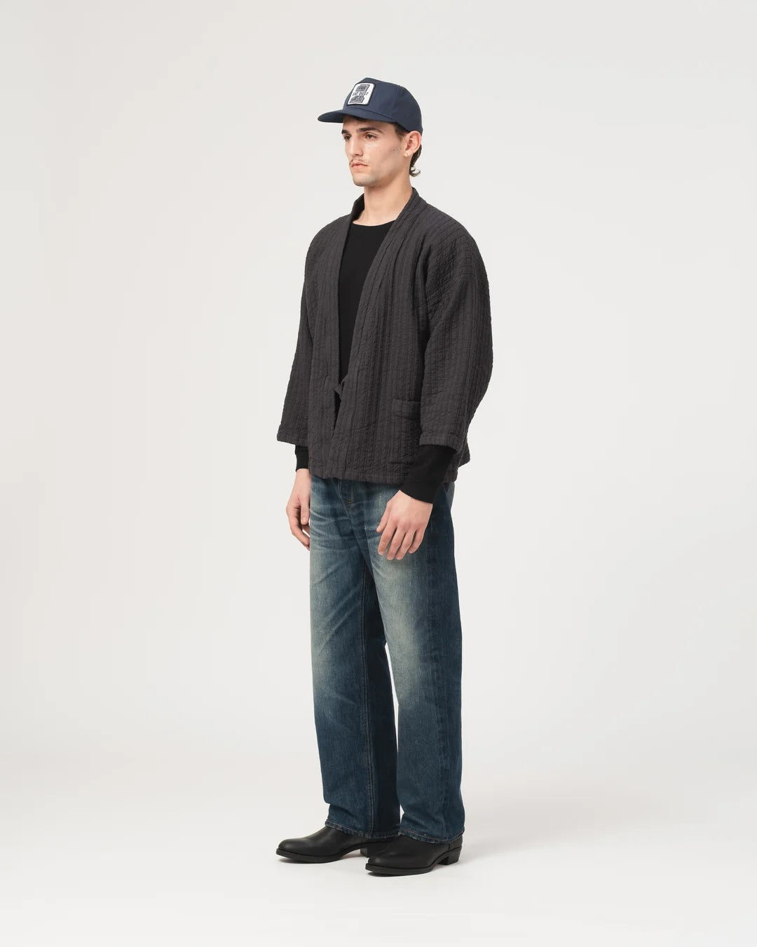 EAT DUST SHOGUN KIMONO - DUTTON JACQUARD - ASPHALT