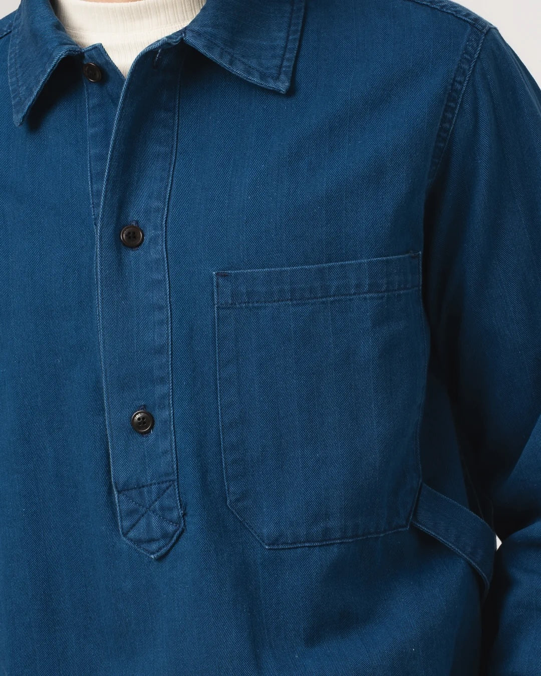 EAT DUST FISHERMAN SHIRT - H.B.T DENIM - BLUE
