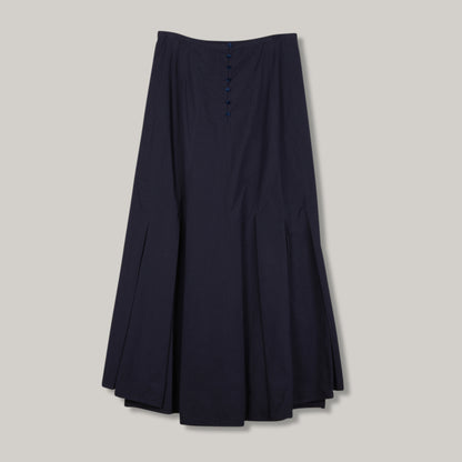 NIGEL CABOURN WOMENS MAINLINE ATTIC SKIRT - NAVY