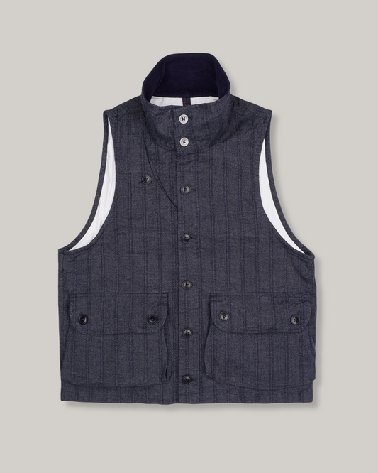 1ST PAT-RN OUTLANDER VEST - BLUE MODERN HICKORY