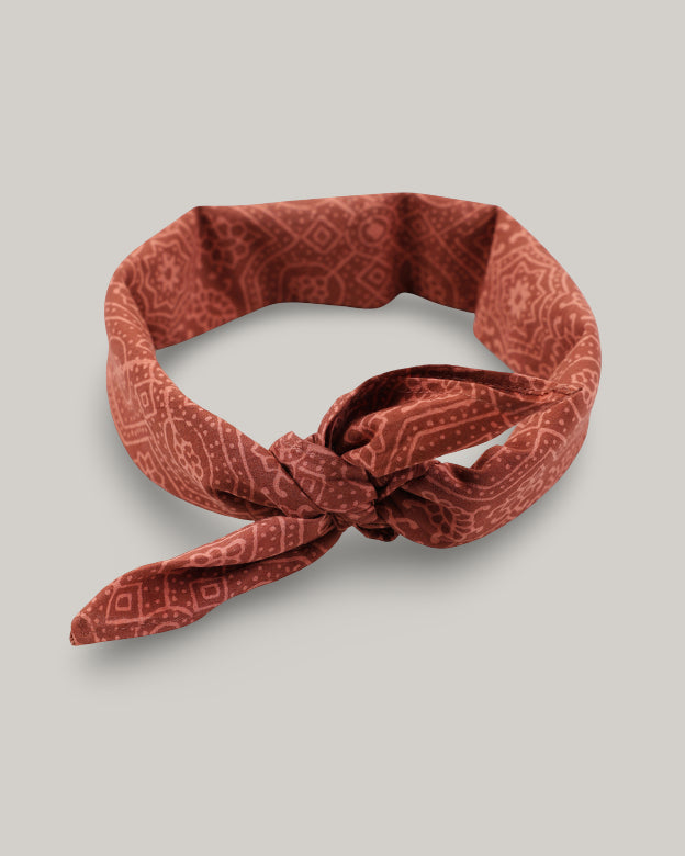 KARDO BLOCKPRINT BANDANA - AJK28 BRICK