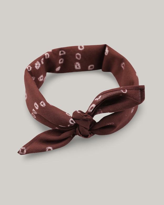 KARDO BHANDANI BANDANA - MAHOGANY