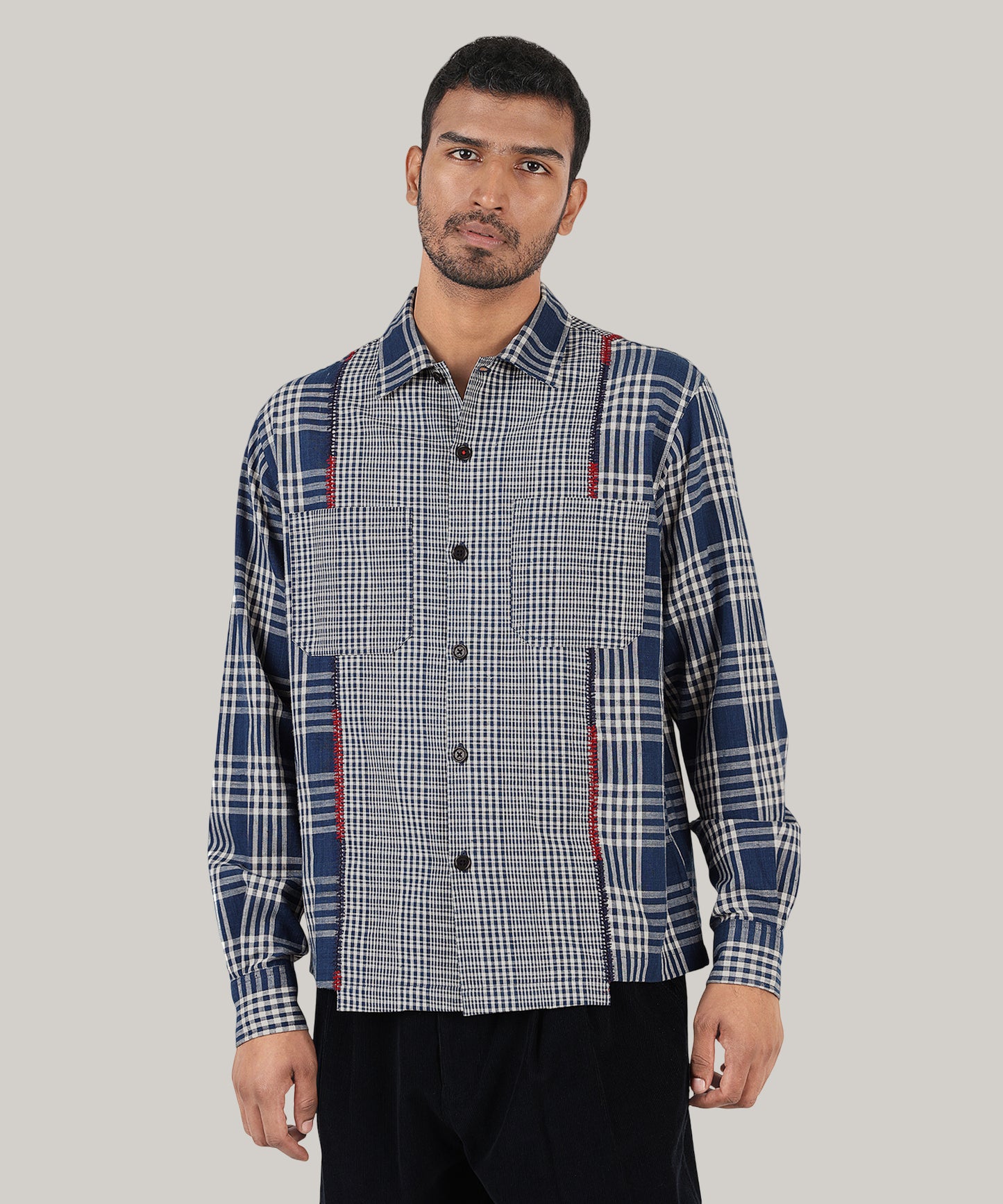 KARDO DAMIEN 2.0 SHIRT - KCC01 - BLUE/WHITE