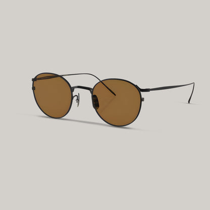 OLIVER PEOPLES G. PONTI4 MATTE BLACK W/ TRUE BROWN