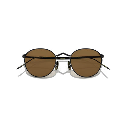 OLIVER PEOPLES G. PONTI4 MATTE BLACK W/ TRUE BROWN