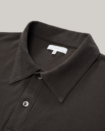 LADY WHITE CO. TWO BUTTON SS PIQUE POLO - BLACK PINE