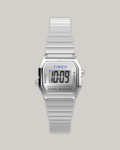 TIMEX TEENY TINY STAINLESS STEEL BRACELET WATCH 20MM - SILVER