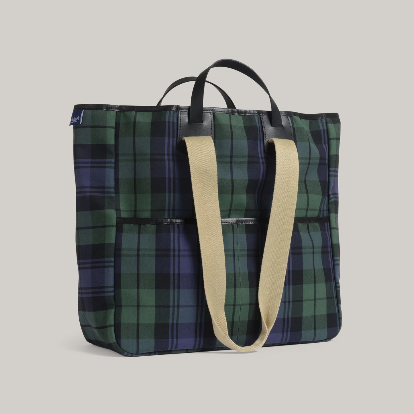 BLEU DE CHAUFFE MELINE TOTE BAG - TARTAN