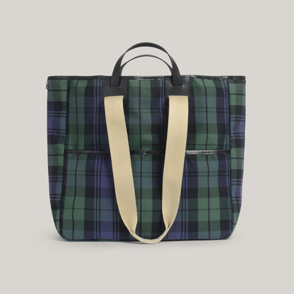 BLEU DE CHAUFFE MELINE TOTE BAG - TARTAN