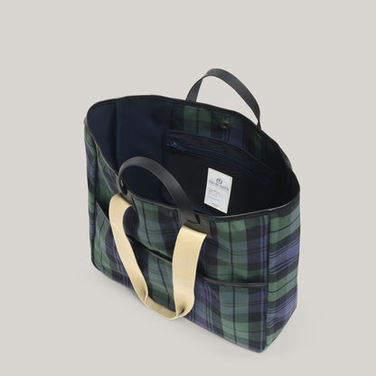 BLEU DE CHAUFFE MELINE TOTE BAG - TARTAN