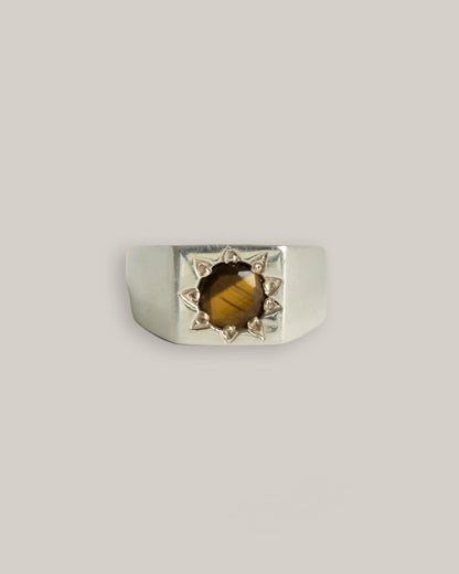 MEREWIF TOWNES SIGNET - STERLING SILVER