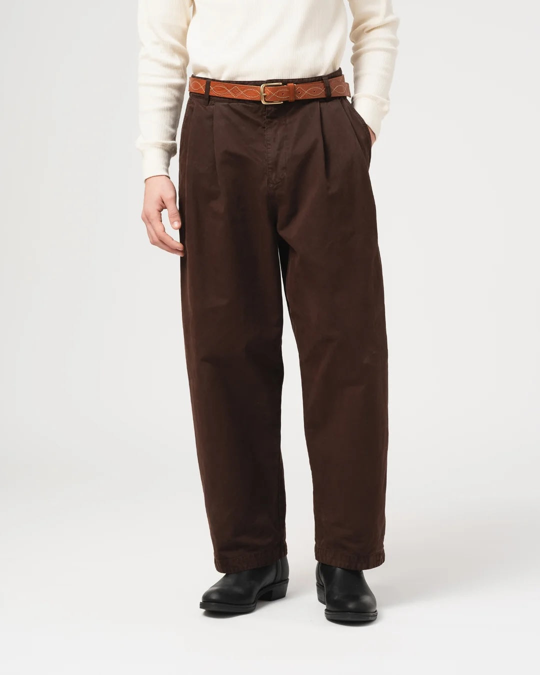 EAT DUST AMBASSADOR PANTS - GARBADINE SATIN - EBONY