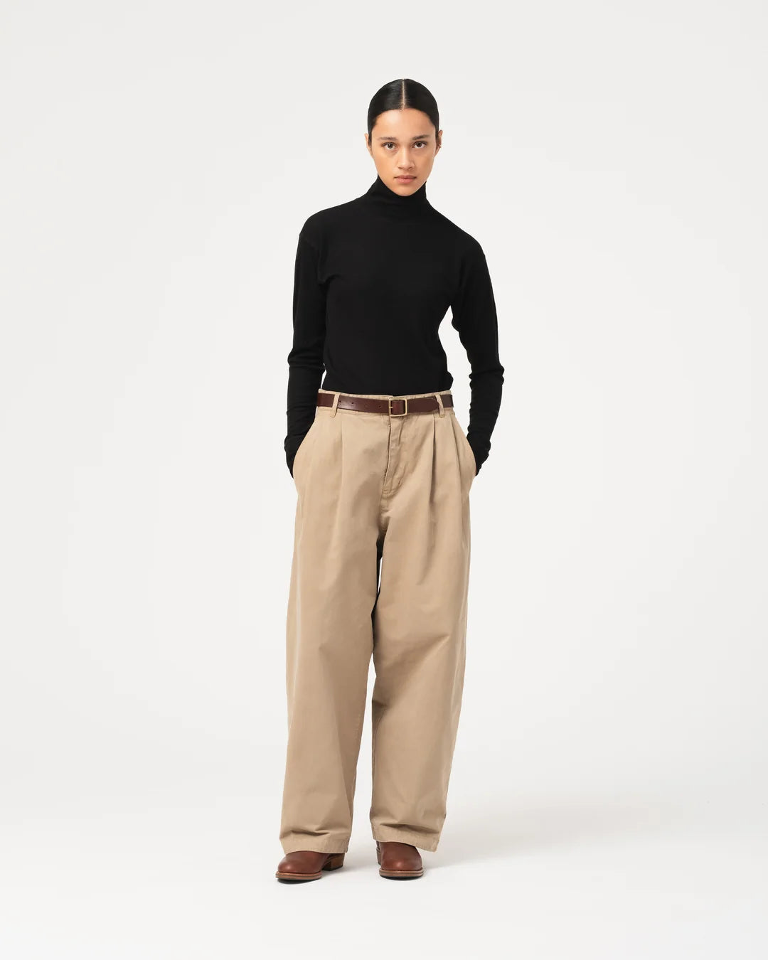 EAT DUST AMBASSADOR PANTS - GARBADINE SATIN - KELP