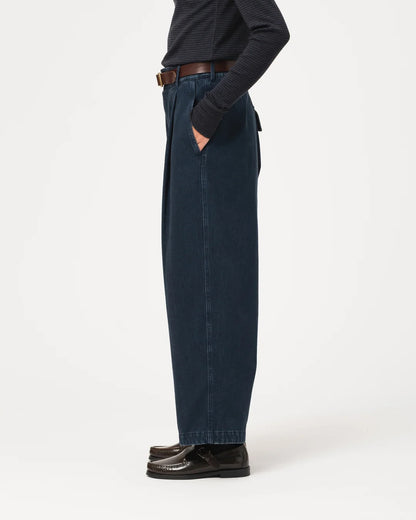 GIRLS OF DUST SELV. DENIM BRITISH WORKER PANT - ENIGMA DENIM - INKT