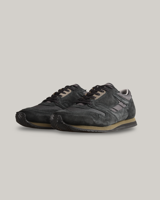 REPRODUCTION OF FOUND - BRITISH ARMY TRAINERS - BLACK/ BLACK