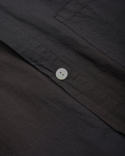 TENDER PLASTRON SHIRT - DOPPLER STRIPE COTTON CAMBRIC - BLACK HOLE